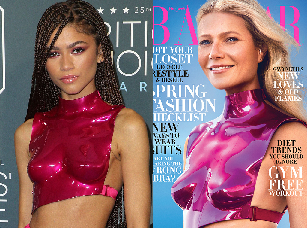 Zendaya, Gwyneth Paltrow, Pink Top Zendaya, Gwyneth Paltrow, Pink Top